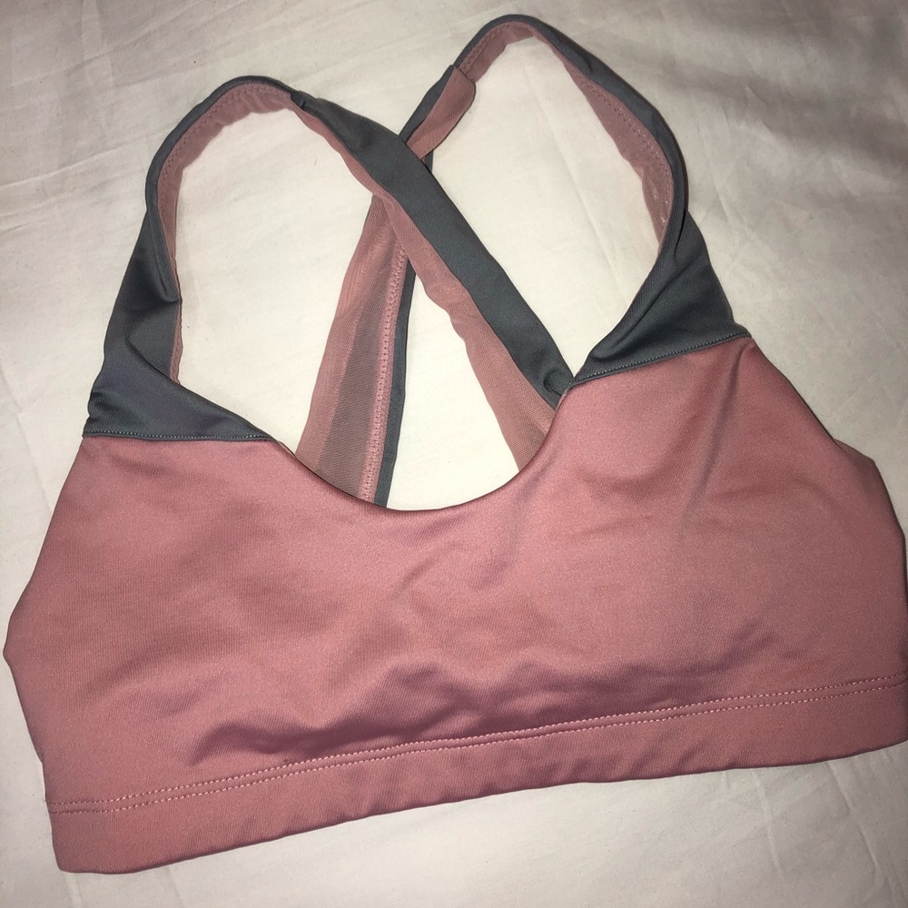 VS Sport - blush and gray sports bra size small